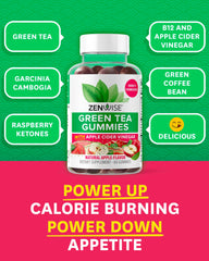 Zenwise Health Apple Cider Vinegar Gummies closeup with vibrant apple flavor