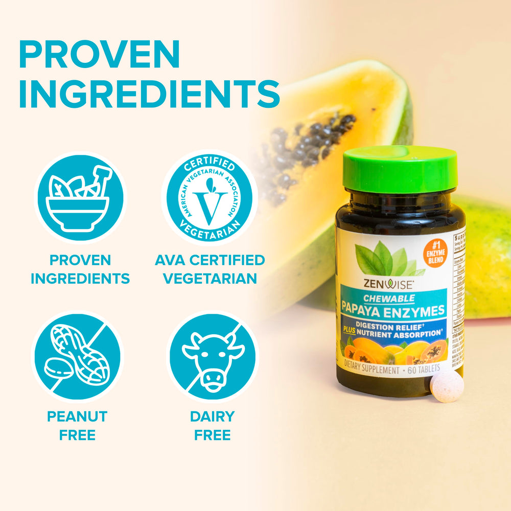 Package of Zenwise Health Chewable Papaya Enzymes