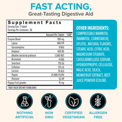 Close-up of Zenwise Papaya Enzymes chewables in bottle