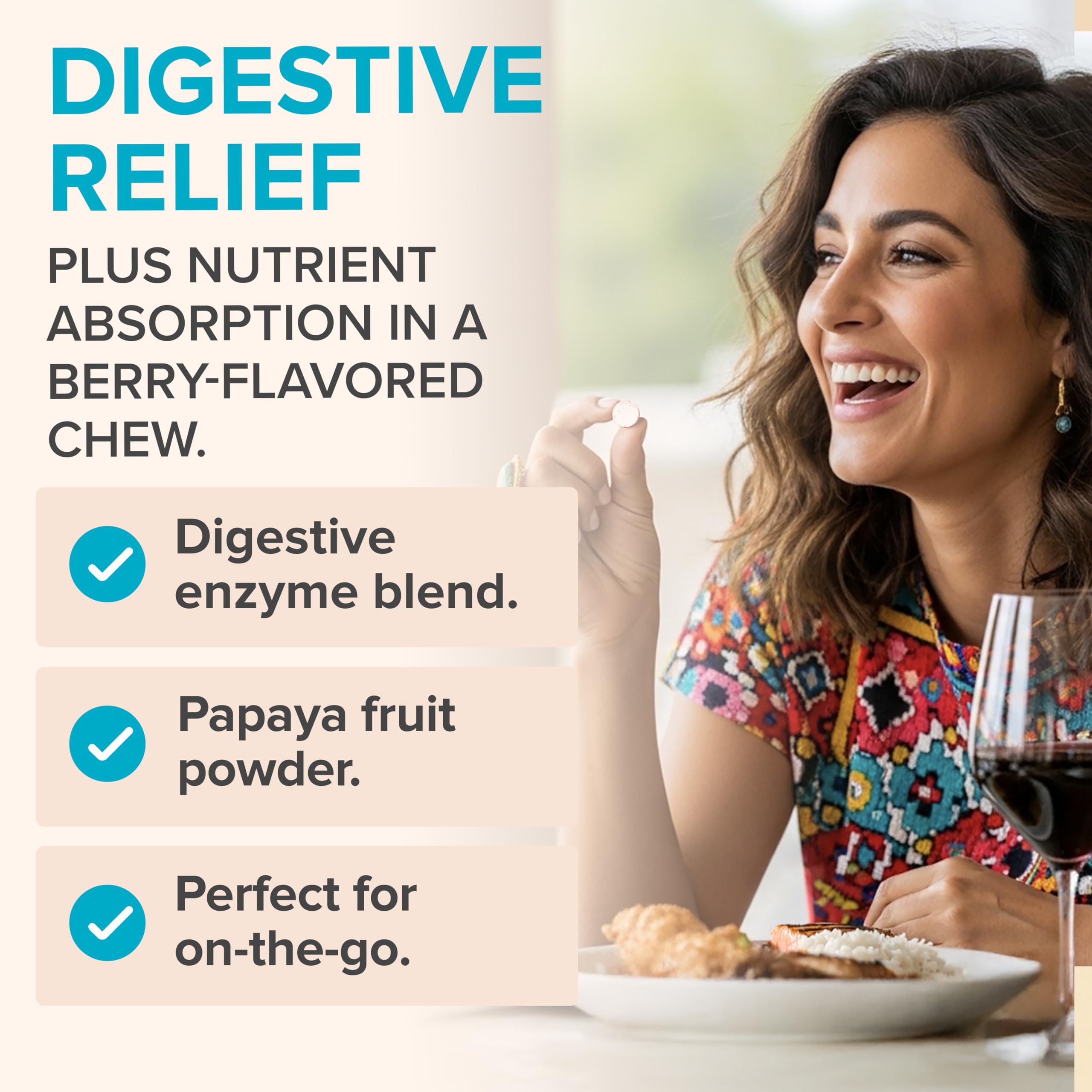 Zenwise Papaya Enzymes bottle with product label visible