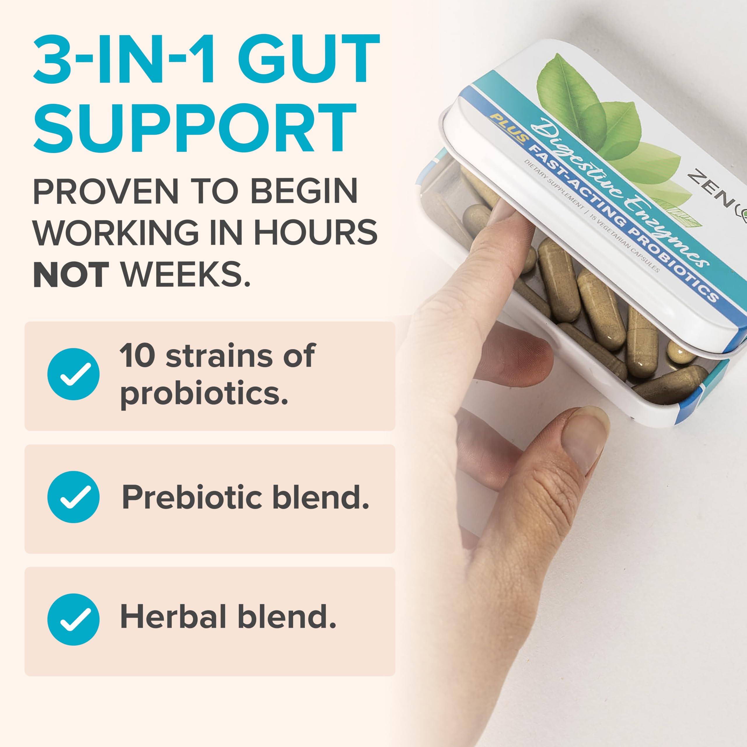 Digestive health concept with gut microbiome