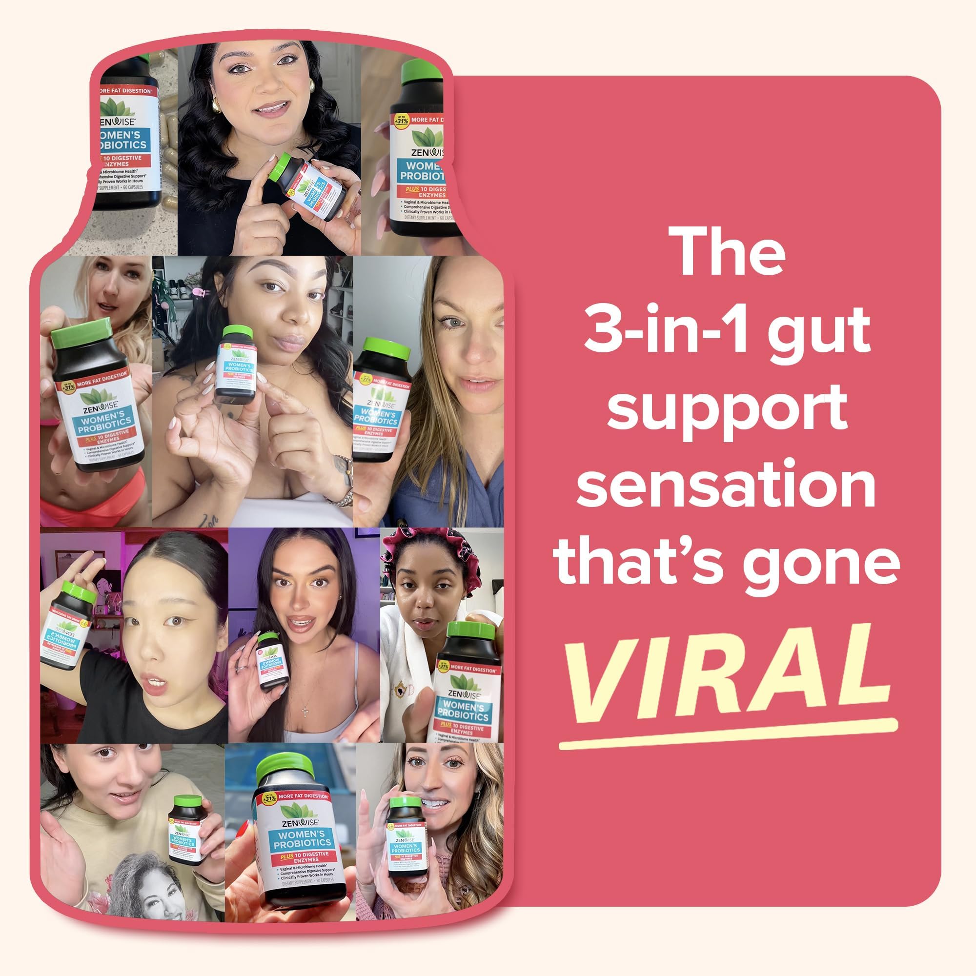 Close-up of probiotic capsules