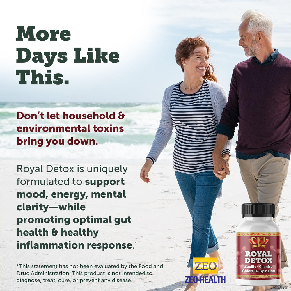 Zeo Health Royal Detox green superfoods with spirulina and chlorella.