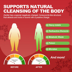 Ingredient highlights: Clinoptilolite Zeolite, Vitamin C, B12, D3 and Choline