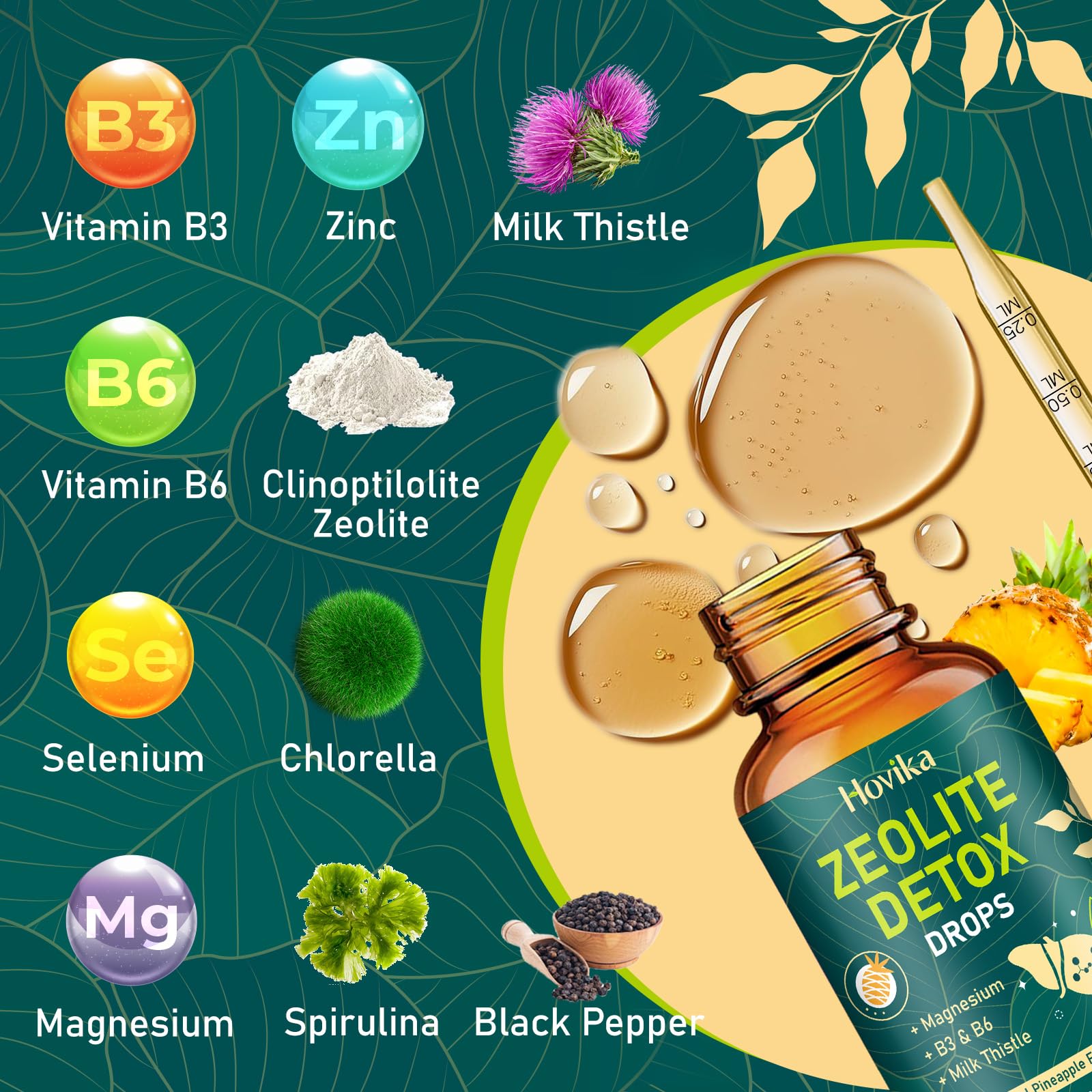 Product packaging with ingredients highlighted