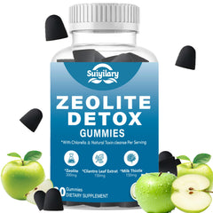 Zeolite Detox Gummies Apple Flavor 60-count front packaging