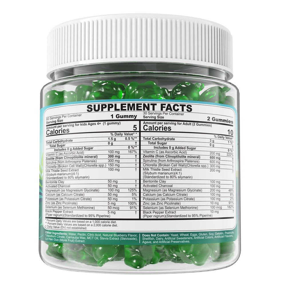 Gummies produced in certified facilities; Non-GMO, allergen-free formulation