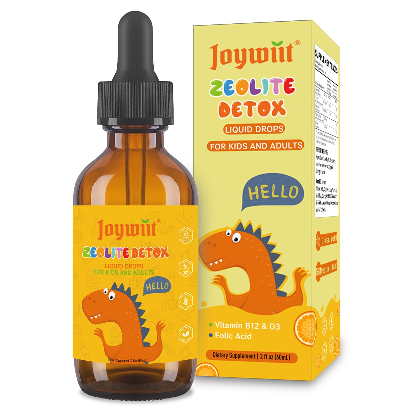 Zeolite Detox for Kids orange-flavored bottle 60ml