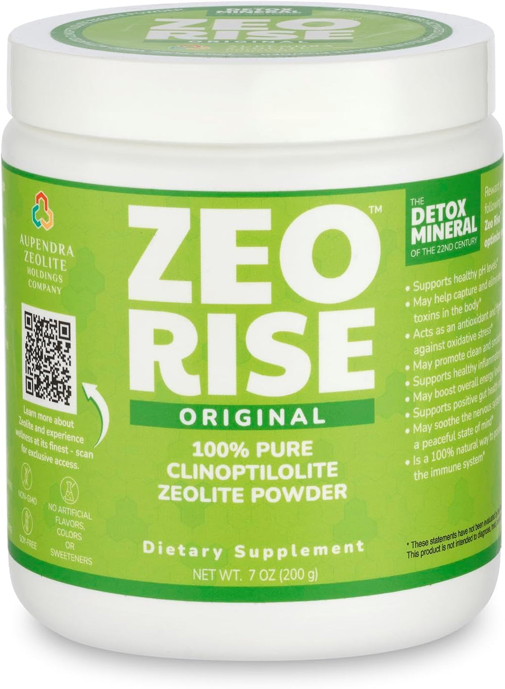 Clean label zeolite detox powder ingredients without additives