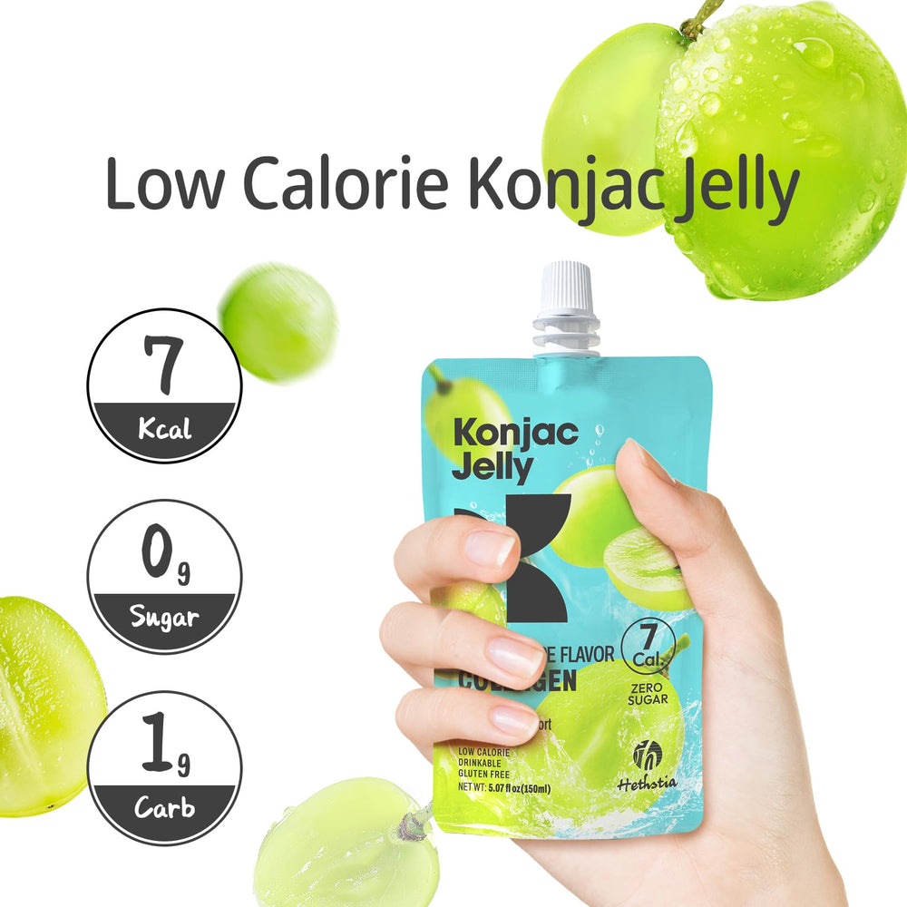 Sugar-free keto-friendly gluten-free konjac jelly