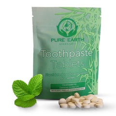 Zero waste fluoride toothpaste tablets with eco-friendly packaging