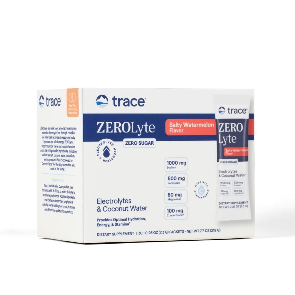 Product image: ZeroLyte salty watermelon electrolyte drink mix packets