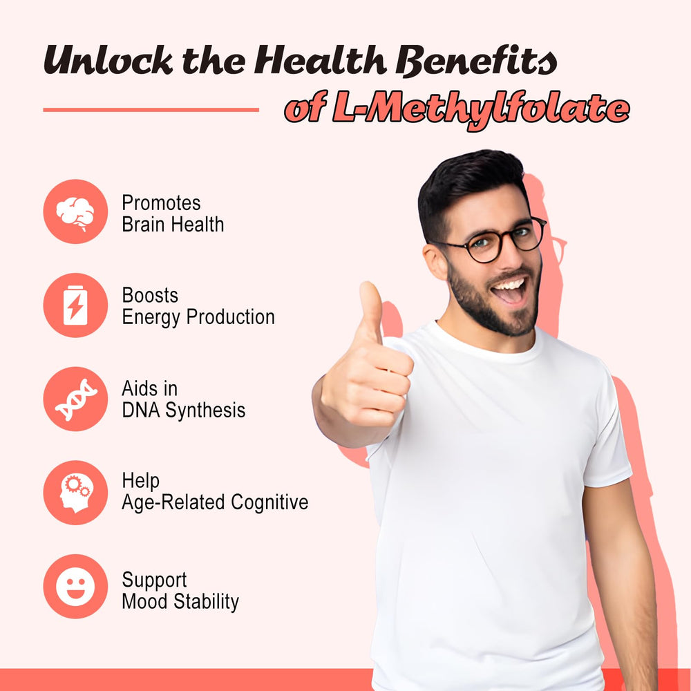 Brain health and mood support label on bottle