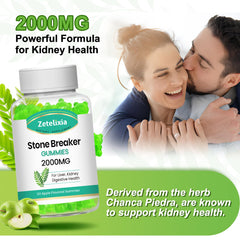 Pack shot of Zetelixia Stone Breaker Gummies 60-count bottle