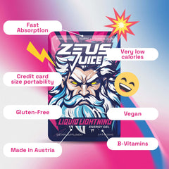 Portable Zeus Juice energy gel on-the-go Citrus Thunder