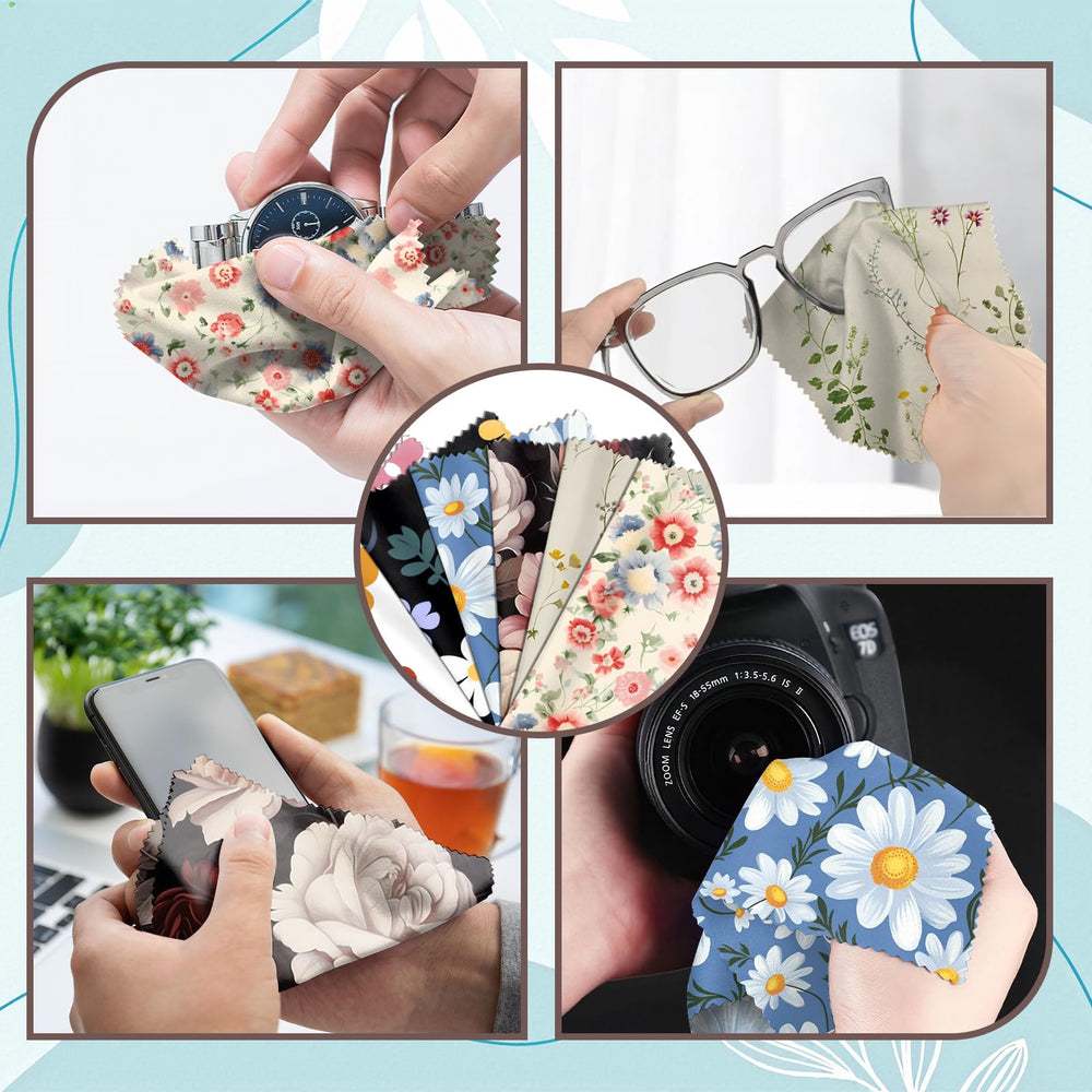 Soft microfiber cleaning cloth leaves no streaks or lint on delicate surfaces