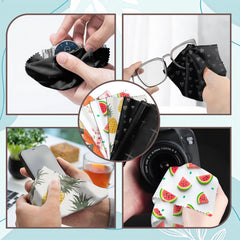 Patterned cloths in cute assorted colors for delicate surfaces