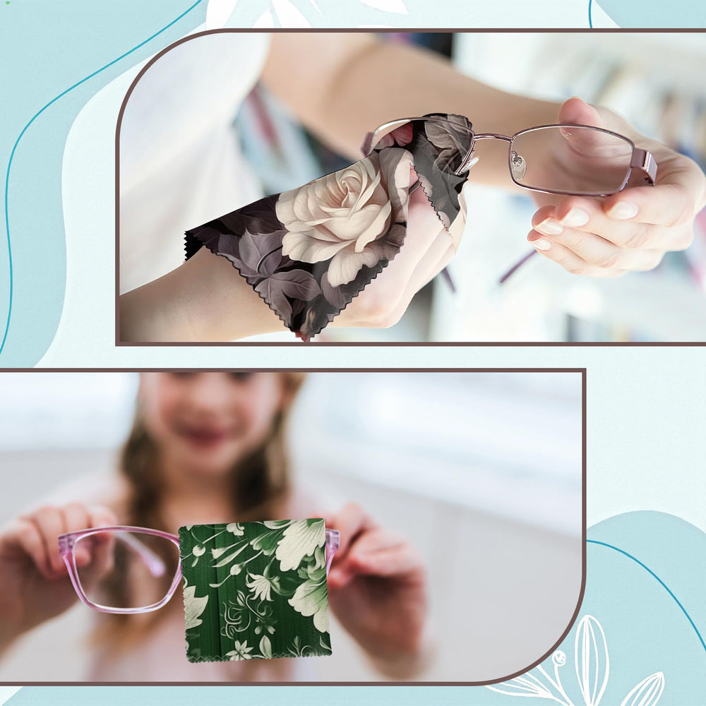 Patterned designs of Zewurtuw microfiber cleaning cloths