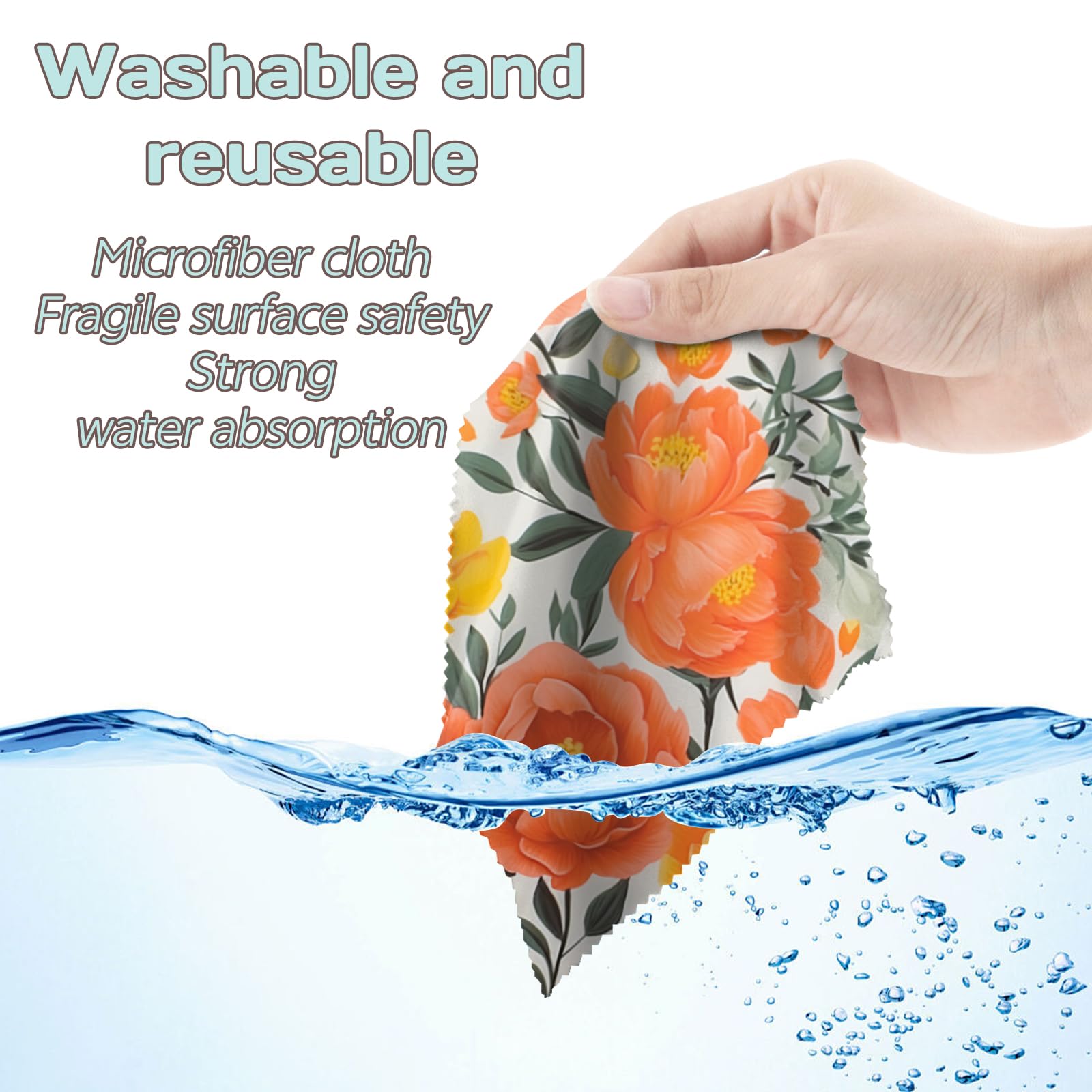 Reusable lint-free microfiber cloth for delicate surfaces