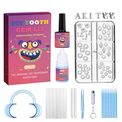 Varied gem sizes and shapes for customizable tooth designs