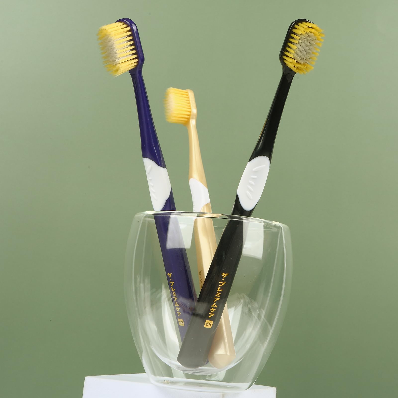 Six-pack adult toothbrush set in package