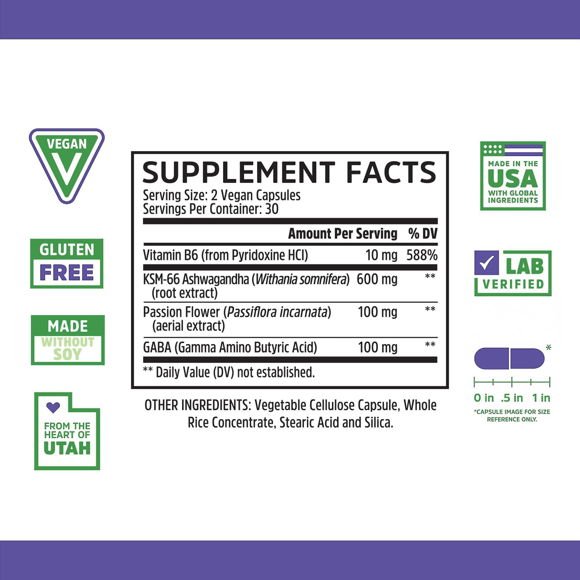 Close-up of Zhou Calm Now capsules