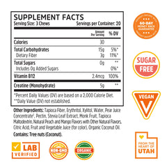 Gummy serving showing 5g per serving