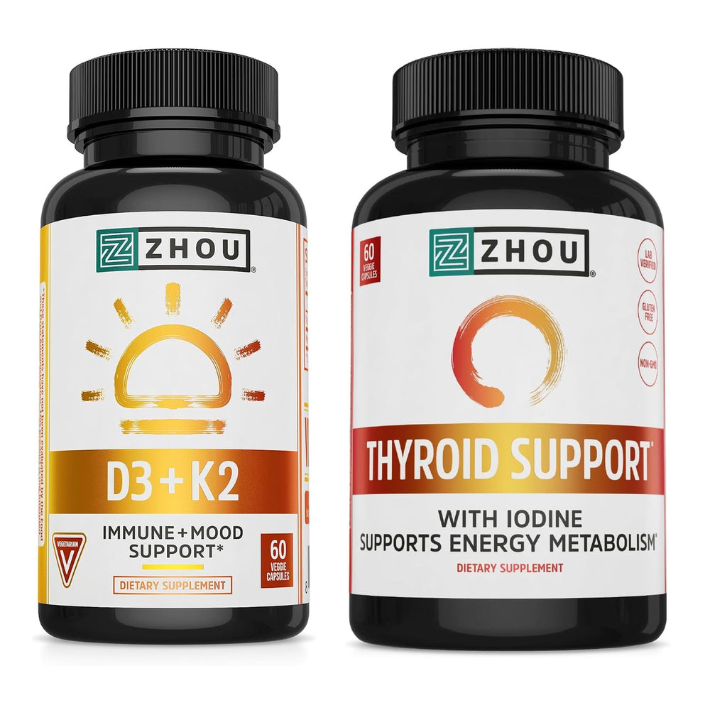 Zhou D3 + K2 bottle with 5000 IU Vitamin D3 label