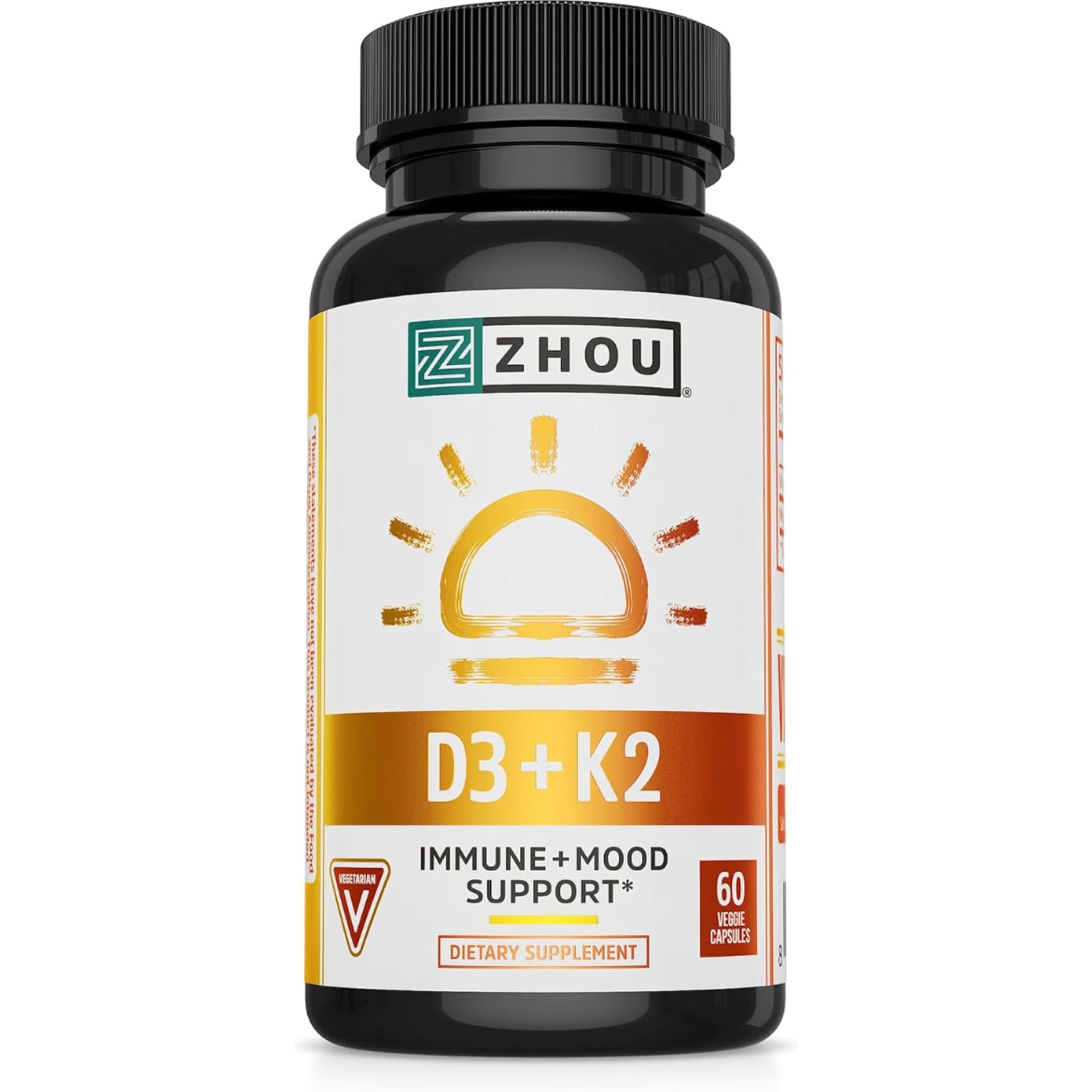 Thyroid Support capsules showing zinc, iodine and selenium