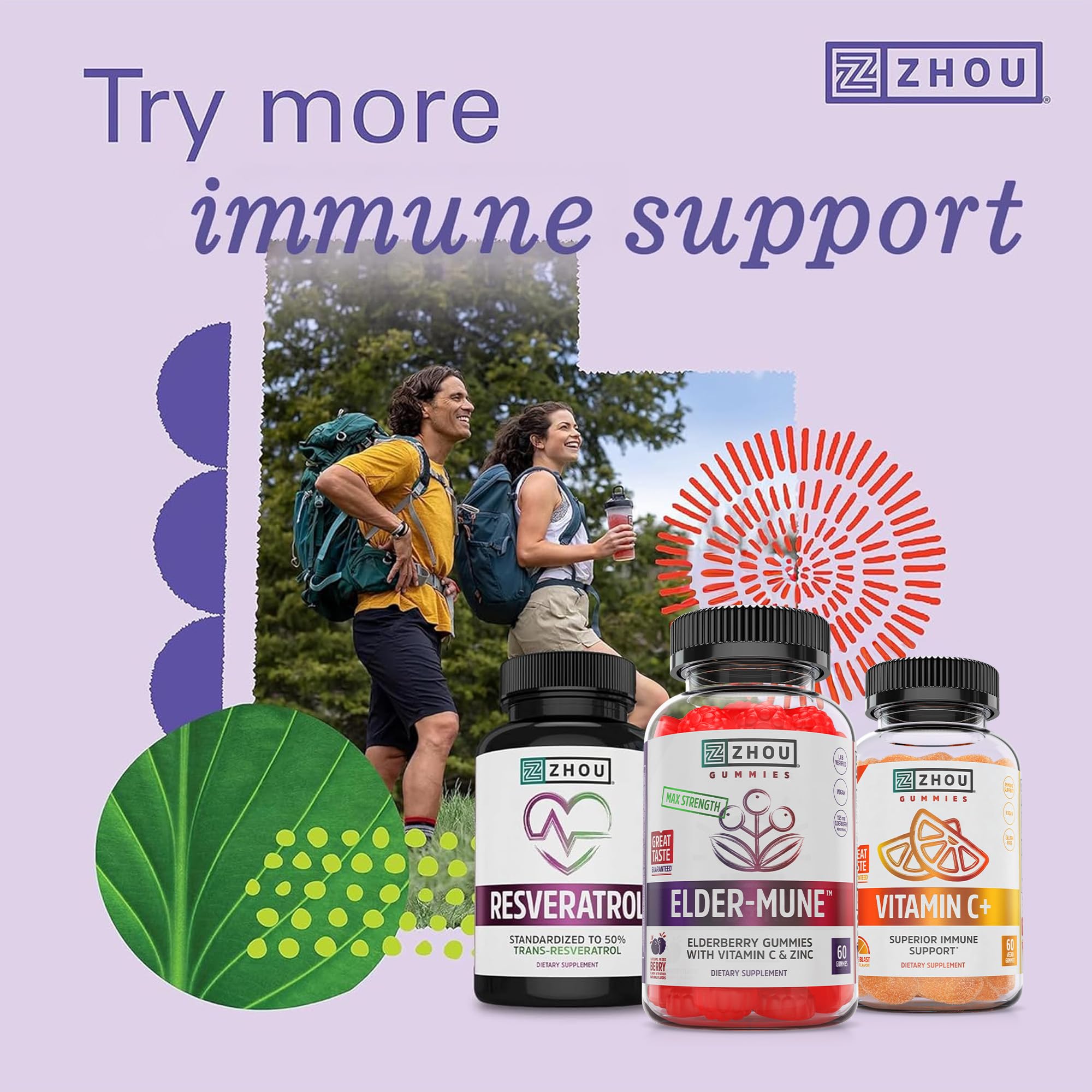 Gummies suitable for adults and children aged 4 and up