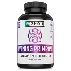 Zhou Evening Primrose Oil bottle with 90 softgels