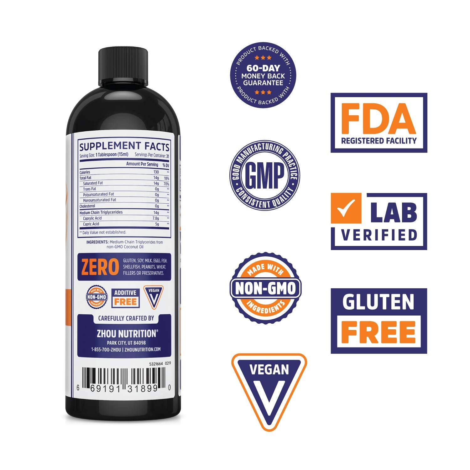 Pouring ZHOU MCT Oil into coffee