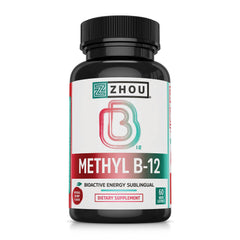 Zhou Methyl B12 bottle and packaging front view