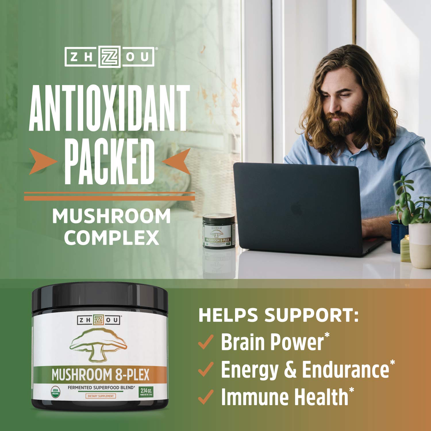 Mushroom blend ingredients and nutrition information