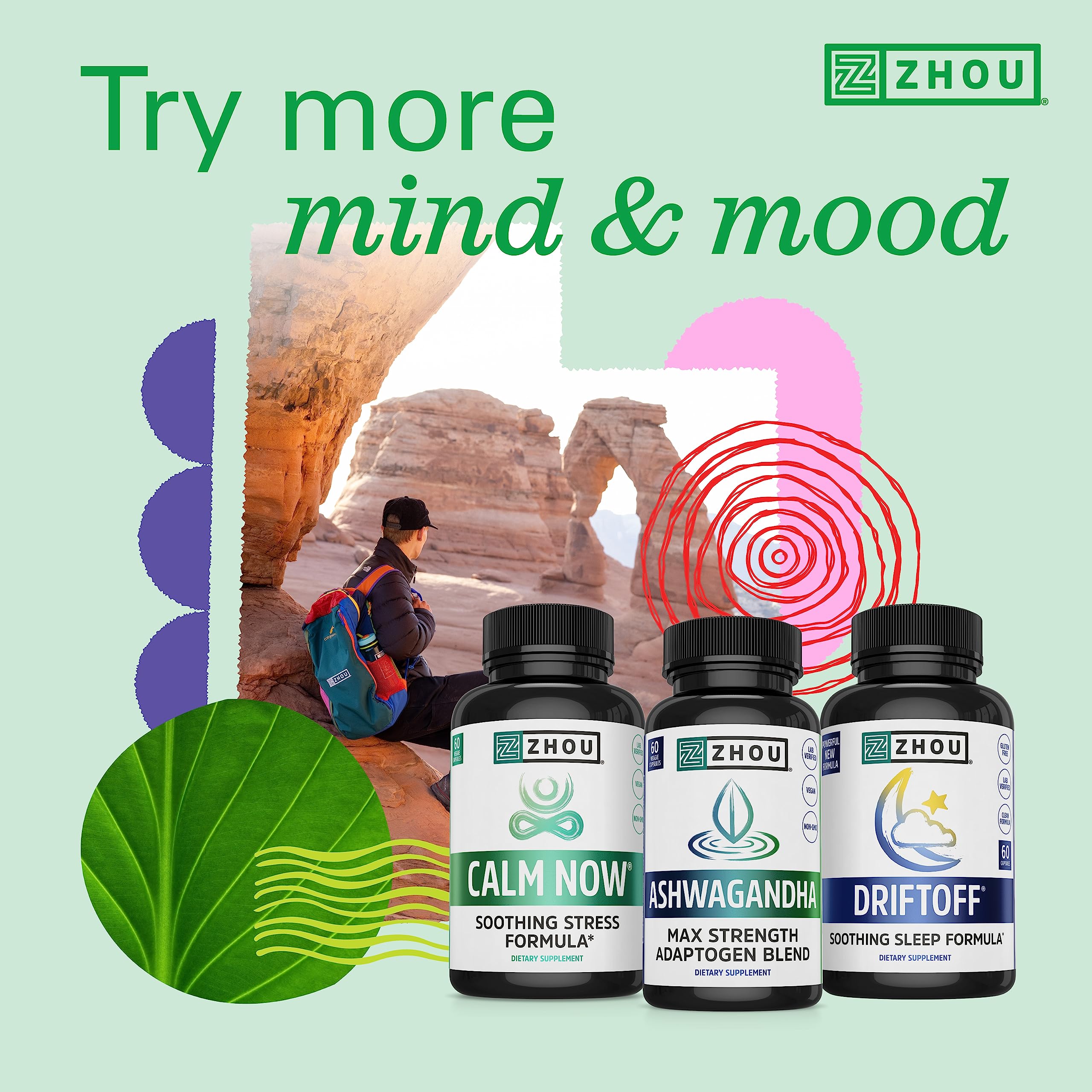 Professional at desk using Zhou Neuro-Peak for focus and productivity