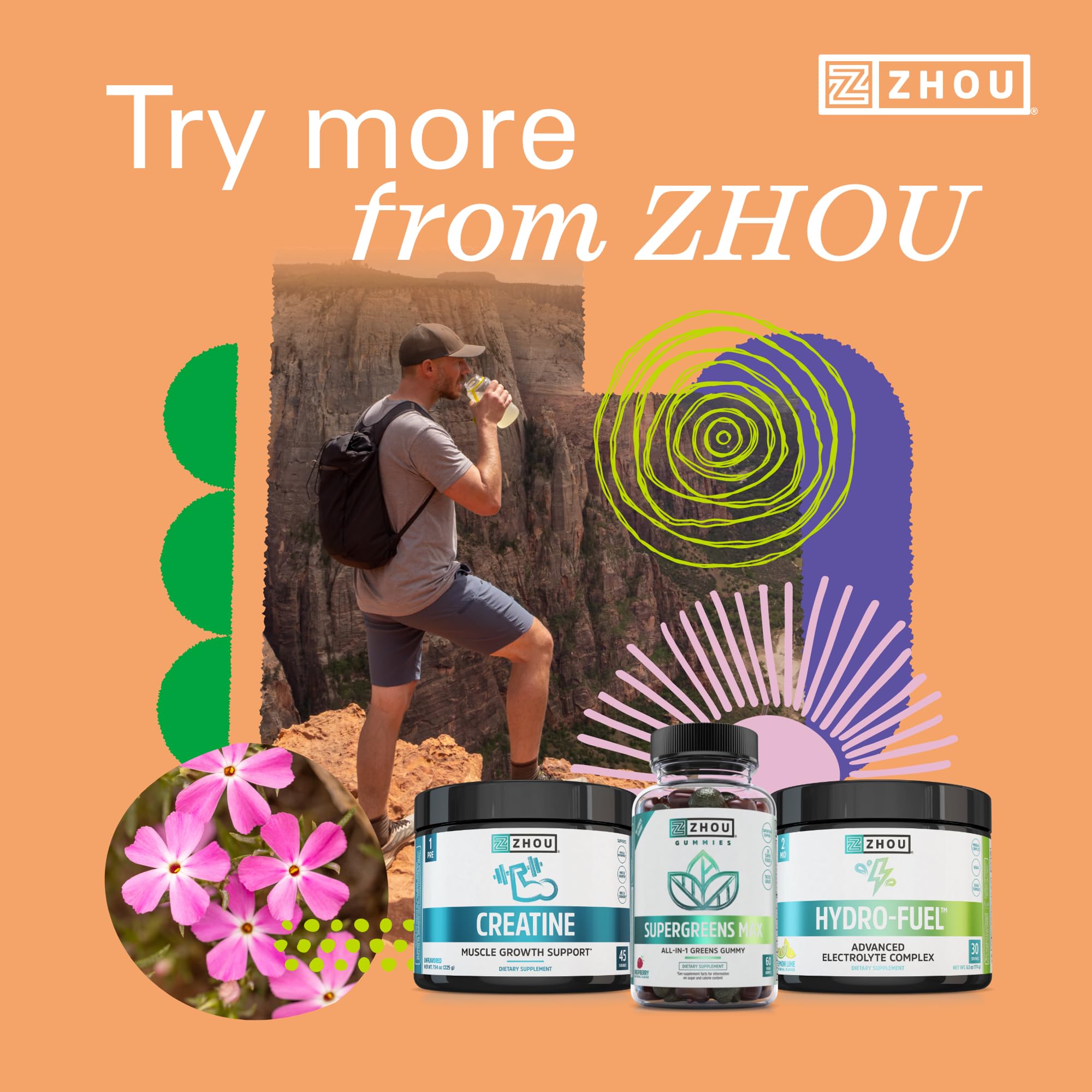 Algae oil and flaxseed oil sources used in ZHOU Omegas