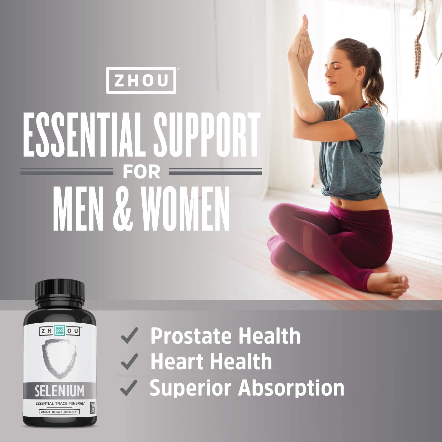 Packaging box for Zhou Selenium 200mcg Capsules