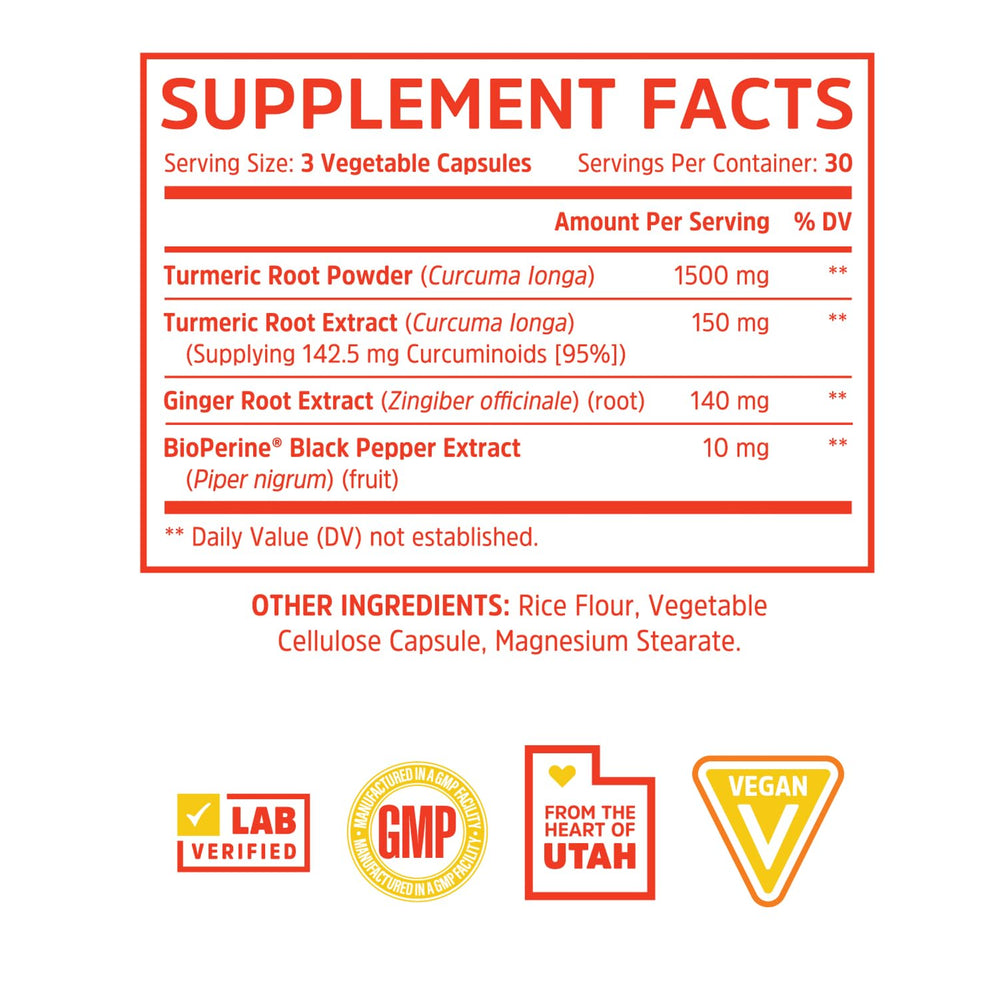 90 veggie capsules in a clear bottle