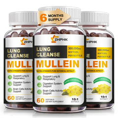 Bottle of ZHPHK Mullein Leaf Extract Softgels
