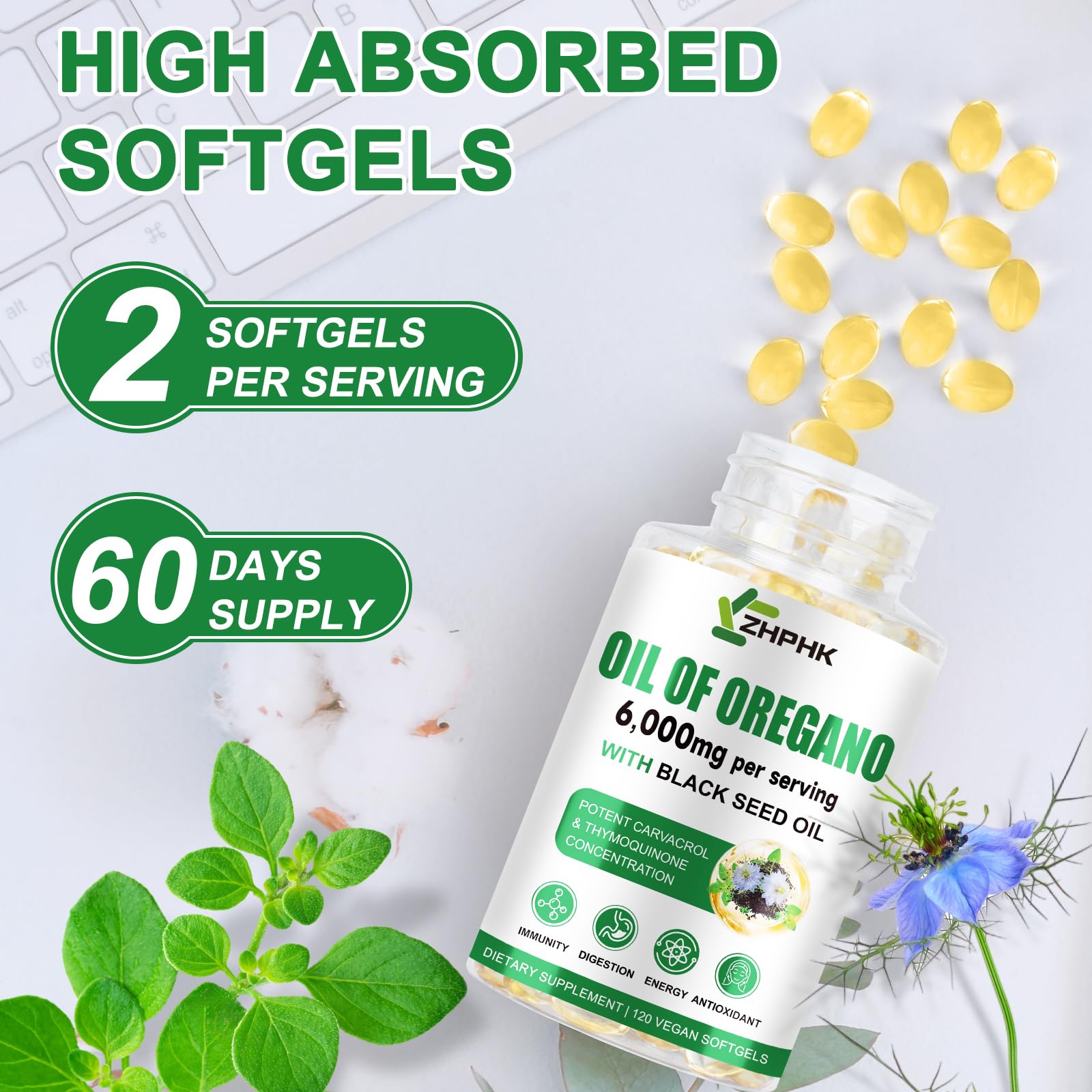 Third party lab tested seal on product packaging