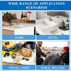 Travel-ready prepasted toothbrushes ready to use