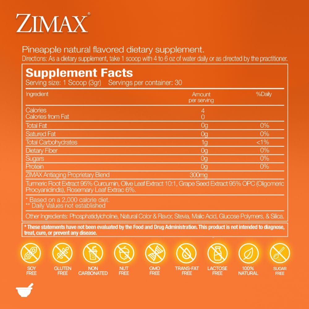 Rosemary extract ingredient in ZIMAX antioxidant