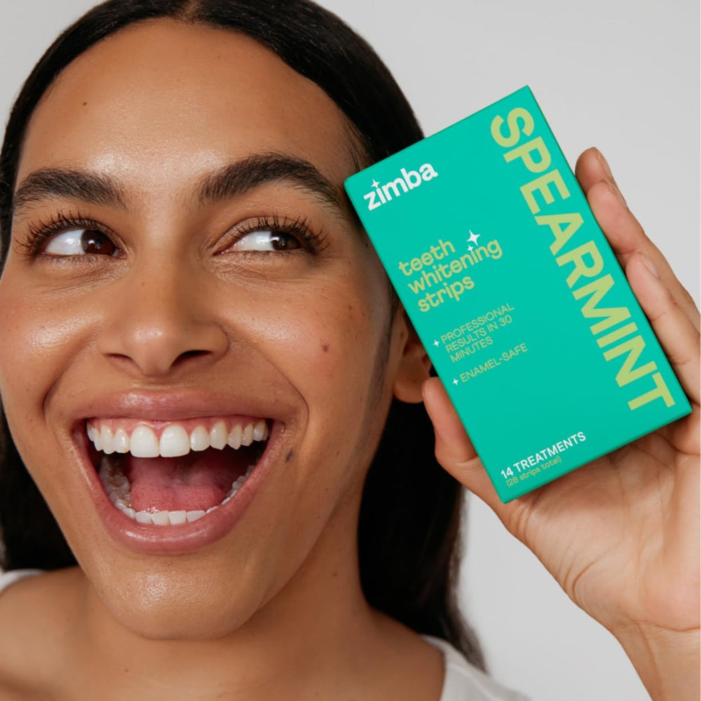 Zimba whitening strips for at-home daily use