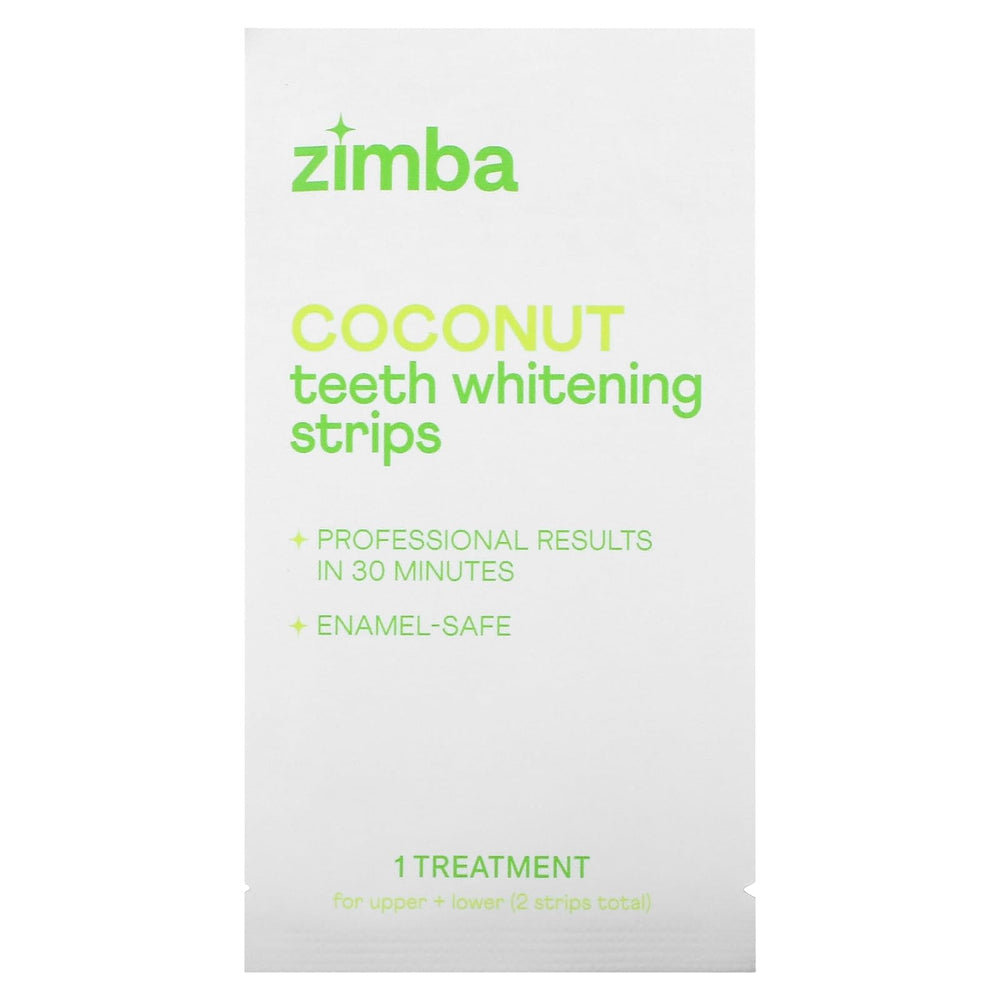 Box of Zimba Coconut Flavored Teeth Whitening Strips