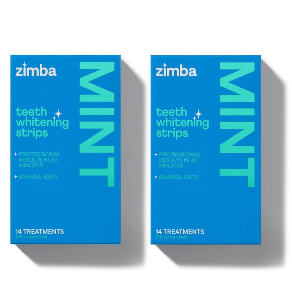 Zimba Mint 2-Pack Teeth Whitening Strips packaging