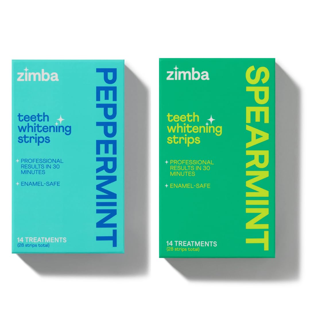 Zimba Mint & Peppermint Teeth Whitening Strips packaging