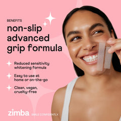 Zimba whitening strips ingredients enamel safe