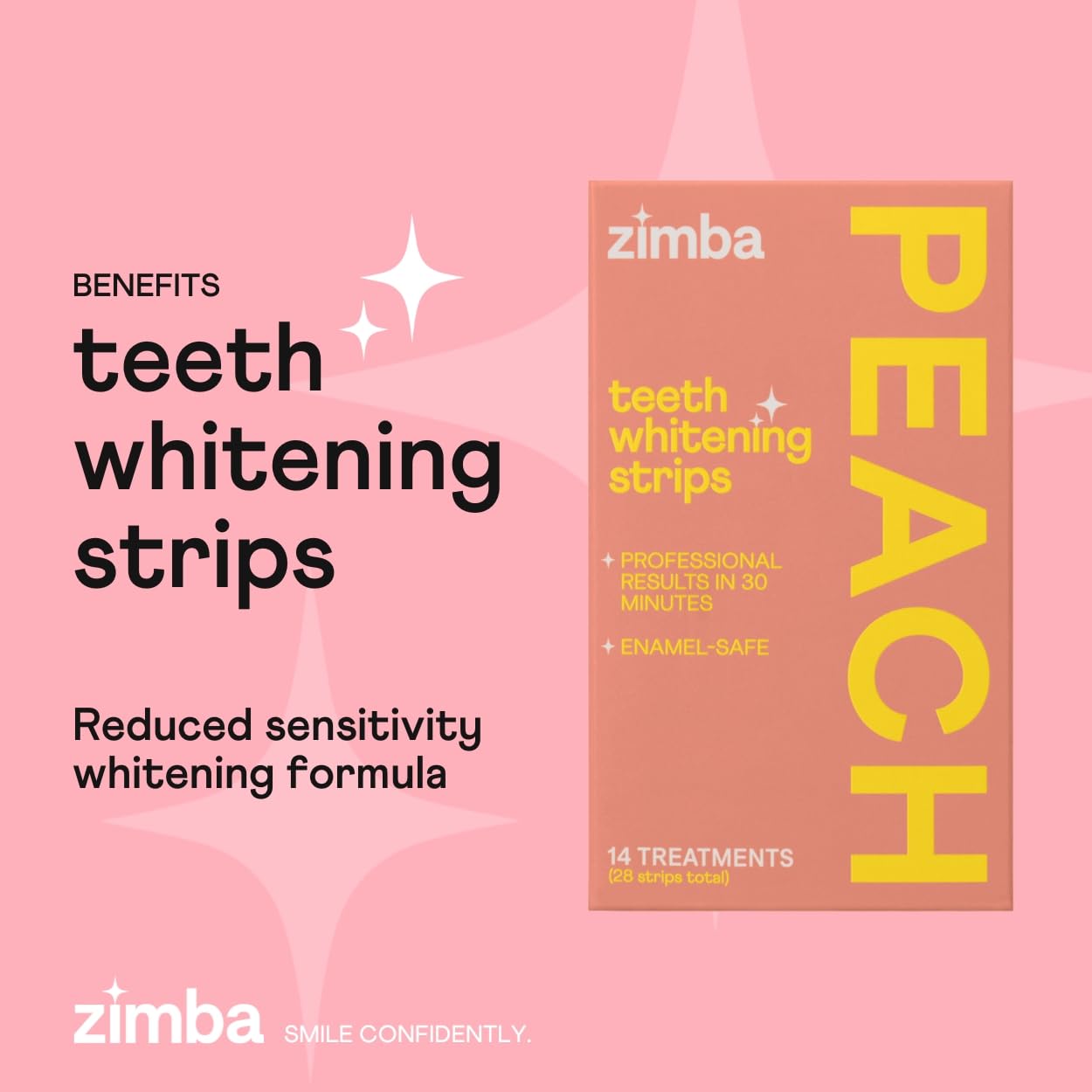 Close-up of mint flavor whitening strip