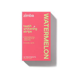 Zimba Watermelon Whitening Strips packaging close-up