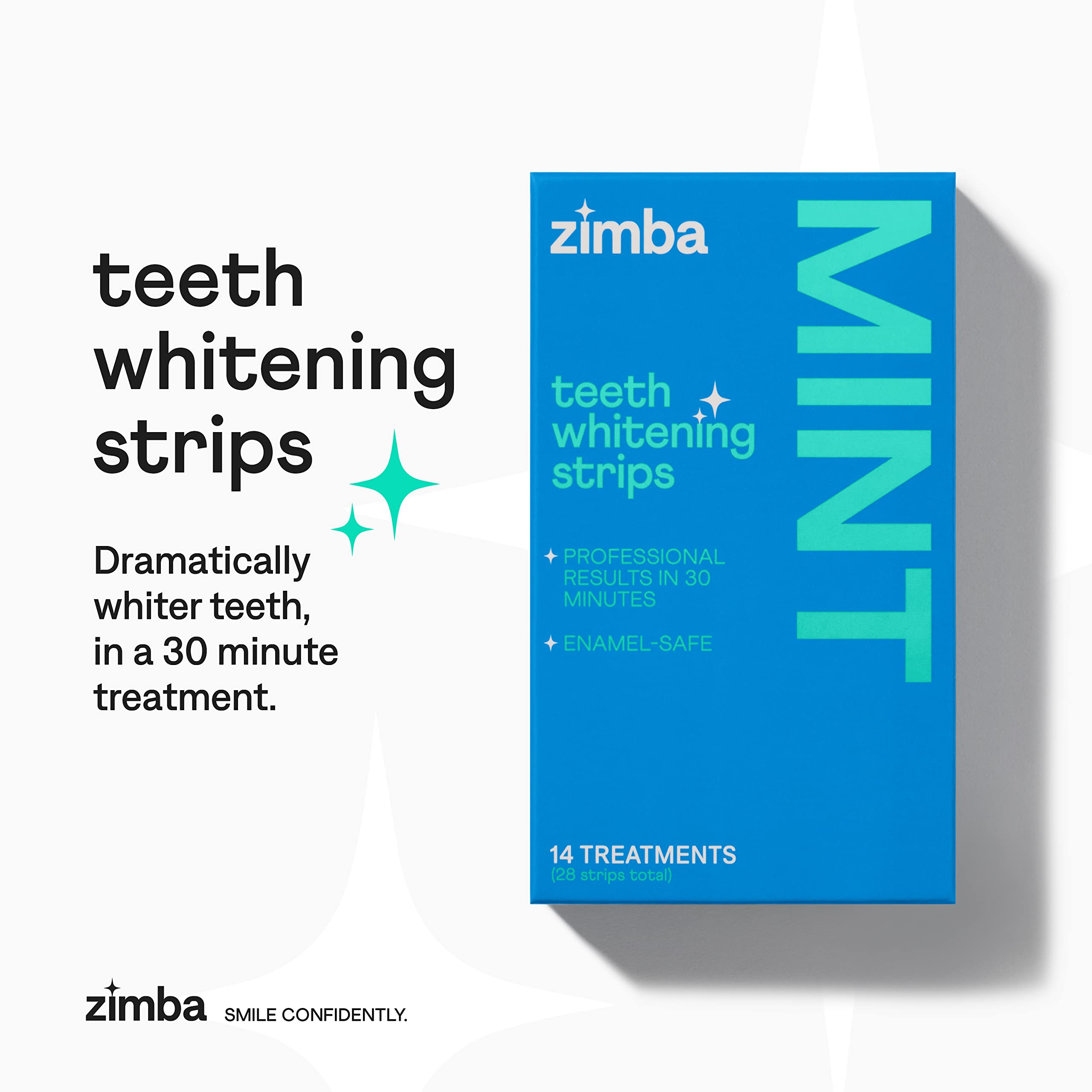 Close-up of whitened teeth after treatment
